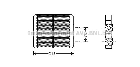 AVA QUALITY COOLING šilumokaitis, salono šildymas DN6226